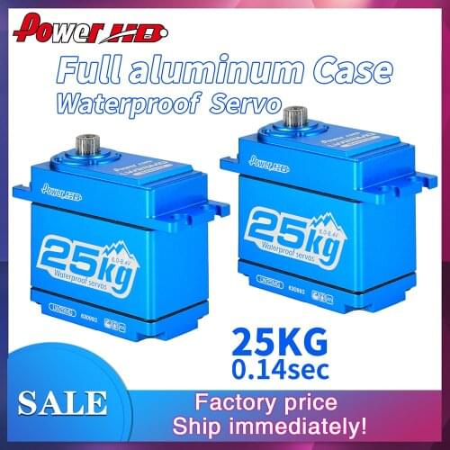 Good Quality Power HD LW25MG Waterproof 25KG Metal Gear Digital Servo for 1/8 1/10 Traxxas TRX-4 KM2 RC Cars
