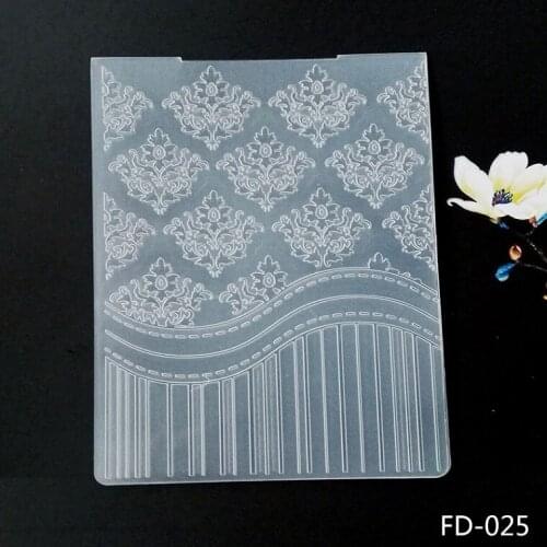 DABOXIBO European Pattern DIY Paper Cutting Dies Scrapbooking Plastic Embossing Folder Size 12.5*18cm