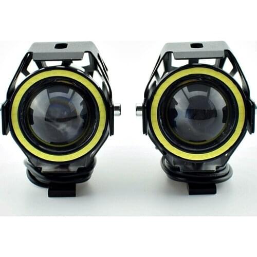 125W Motorcycle Headlight Motorbike Auxiliary Lamp 3000LM 12V work lights spotlight U7 LED Driving Moto Fog Spot Head Light DRL