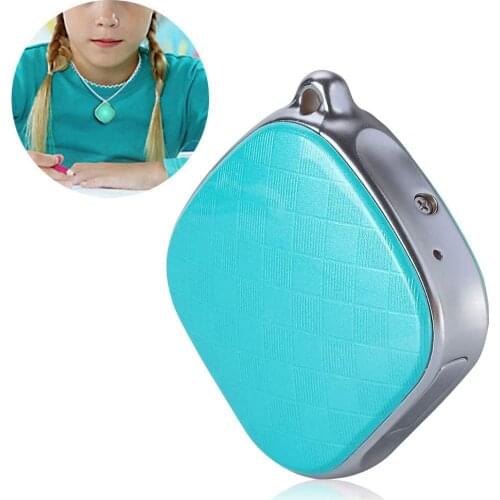 GPS Necklace Tracker for Kids,GPS + LBS + Wi-Fi Positioning,GPS Intercom Tracker Support SOS Call/History Track/Electronic Fence