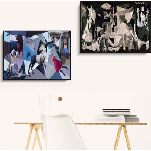 Guernica Surreal Abstract LSD ACID Poster And Print Canvas Art Painting Wall Pictures Kids Room Decoration Home Decor No Framed
