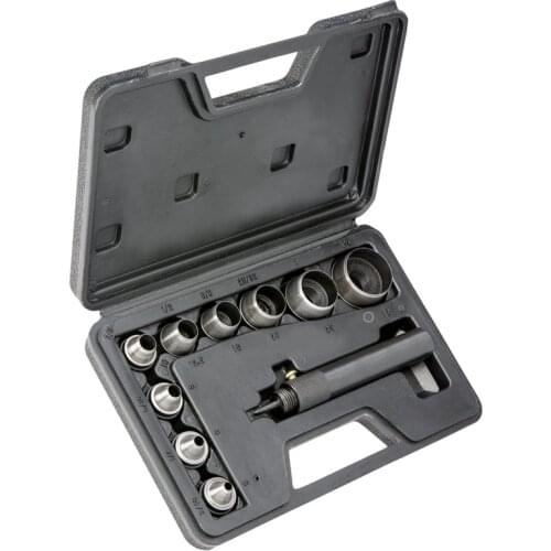 Quality 10Pcs Heavy Duty Hollow Punch Kit Set Gasket Leather Rubber Punching Diy Leathercraft Perforating Tools Herramientas P