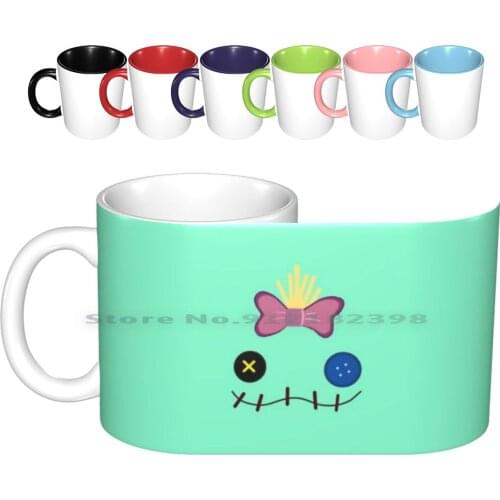 Scrump Ceramic Mugs Coffee Cups Milk Tea Mug Scrump Plush Lilo Pet Toy Cartoon Lilo And Movie Movie Cute Funny Creepy Creative