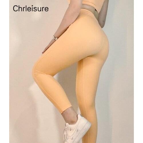 CHRLEISURE Bandage Woman Fitness Leggings High Waist Push Up Running Workout Gym Leggings Casual Activewear Sport Female Leggins