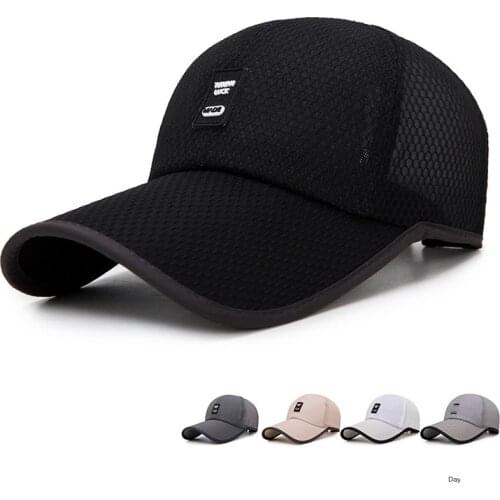 Summer Hat Mens Simple All Breathable Mesh Hat Womens Korean Fashion Baseball Cap Casual Sports Cap
