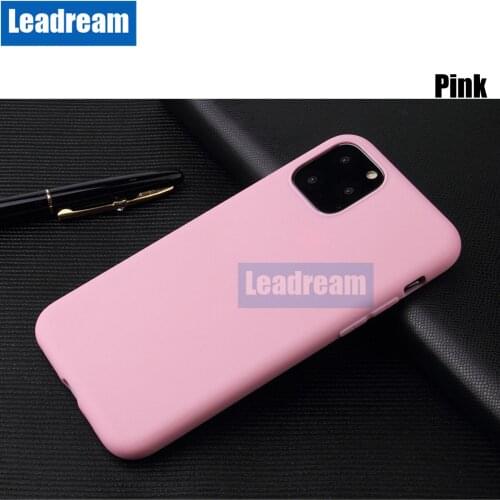 1000pcs DHL Matte Phone Case For iPhone 11 Pro MAX 7 Plus 6 6s 8 X XR XS MAX Ultra-thin Soft TPU Candy Color Back Cover