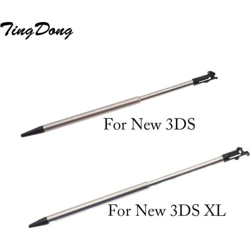 TingDong 1pcs Retractable Metal Touch Screen Stylus Pen Set For Nintend For Nintend New 3DS For New 3DS LL XL Gaming Accessory