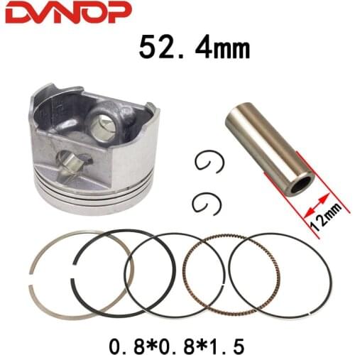 Motorcycle 52.4mm Piston Ring 12mm pin for CG CGX125 GL125 GLH125 ACE125 ACE CGX GL GLH 125 CGX125SHC/D/E/F CGX125WHF