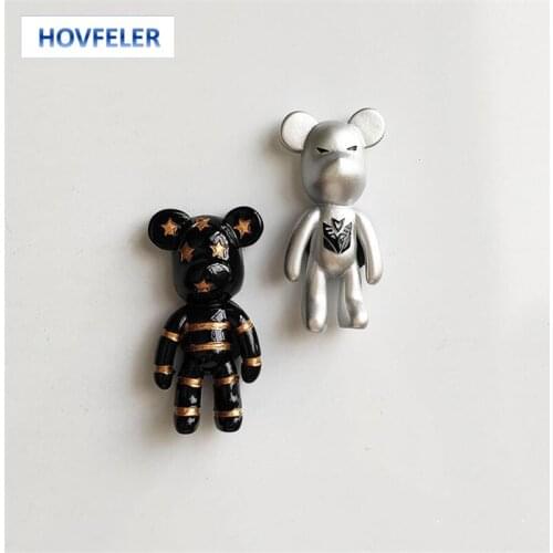 HOVFELER Gloomy Bear Fridge Magnets Cute Animal Refrigerator Magnetic Sticker Home Decoration Accessories Gift