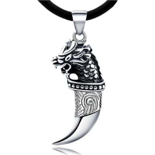 Korean Version Of Personality Domineering Lion Thai Silver Pendant Men 925 Sterling Silver Jewelry Exquisite Necklaces H106