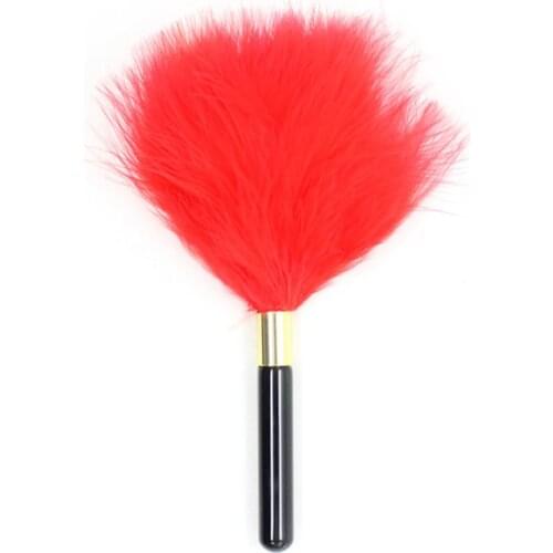 1PCS Sex Feather Clit Tickler Spanking Sex Toy for Women Flirting Tickler BDSM Sexy Whip Flirt Soft Slave Flogger in Adult Game