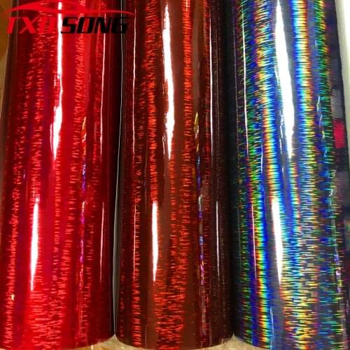 New Arrival 4 Colors Brushed Holographic Rainbow Chrome Car Sticker Laser Plating Car Body Wrap Film DIY Car Styling
