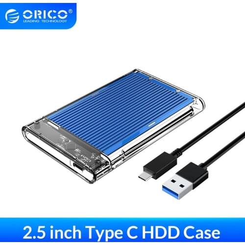 ORICO USB3.1 Gen1 Type C HDD Enclosure Case USB3.0 HDD Case 4TB Hard Drive External Enclosure Case 5Gbps for Windows/Mac