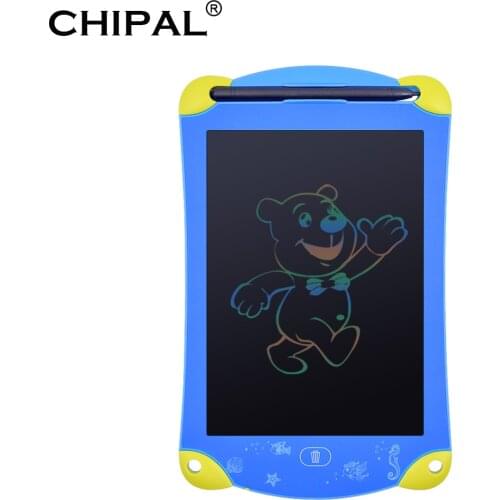CHIPAL 8.5'' Colorful LCD Writing Drawing Tablet Digital Graphic Tablets Portable Electronic Paint Pad Board Touch Pen / Battery