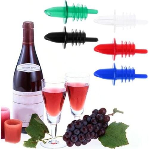 Plastic Liquor Wine Bottle Pour Free Flow Pourer Stopper Cocktail Drinks