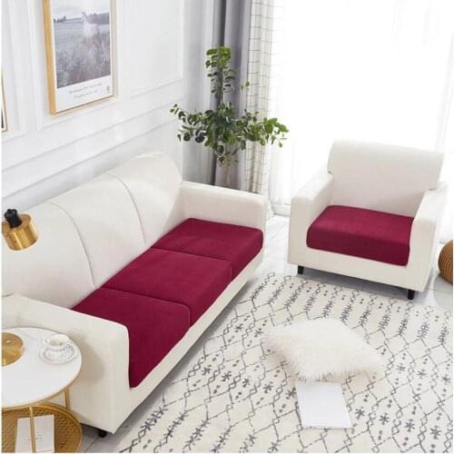 Thick velvet sofa cover solid color sofa cushion cover stretch cloth sofa cover