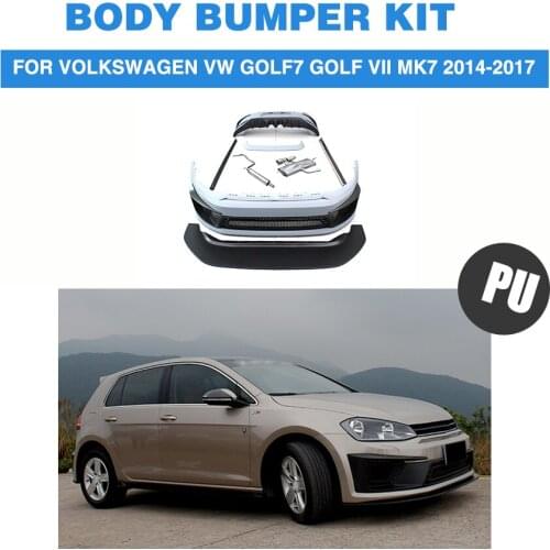 PU Unpainted Car Body Bumper Kits auto Bodykits for Volkswagen VW Golf 7 VII MK7 2014-2017