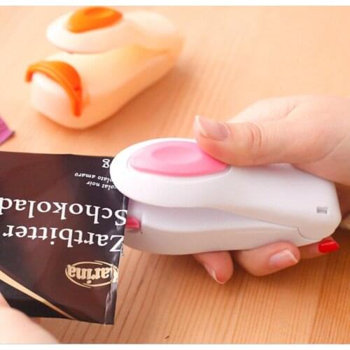 Mini Portable Food Sealer Snack Bag Clip Hot Sealer Candy Blend Color Home Kitchen Store Electric Appliances Tools Small Items