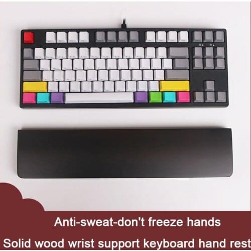 Keyboard Guard 68 Mechanical Keyboard Wrist Rest Wood Palm Rest Keyboard Holder 84 Keyboard Hand Rest Poker Size 87