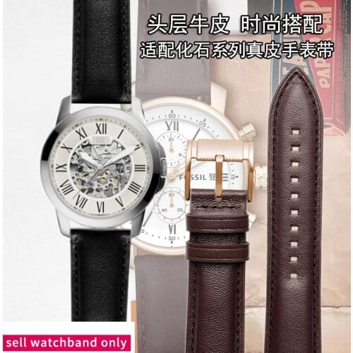 Fashion Genuine Leather Watch Strap for Fossil Fs4735 Fs4812 Me3052 3054 Mens Quick Release Watch Band 22mm