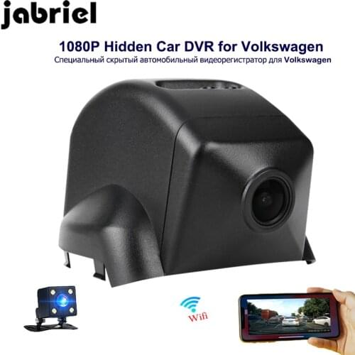 Jabriel auto HD 1080P wifi hidden car dvr driving recorder dash cam vehicle camera dual lens for 2015 2016 Volkswagen MAGOTAN