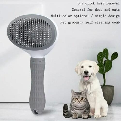 Cat Cleaning Supplies High Quality Pet Comb Self Cleaning Brush Professional Grooming Brush for Dogs and Cats Pet Glove Dog Bath