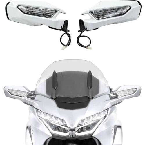 Motorcycle Rearview Mirror LED Turn Signal Light For Honda Goldwing GL1800 2018-2020