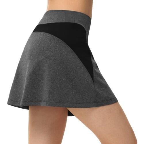 US Size Women Sports Tennis Skirts Pocket Golf Skirt Fitness gym Shorts High Waist Athletic Running Short Quick Dry Sport Skort