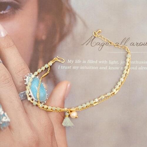 Delica Miyuki Tassel Bracelet For Women Pearl Bracelet Femme Jewelry Crystal Seed Beads Boho Handmade Gifts Friendship