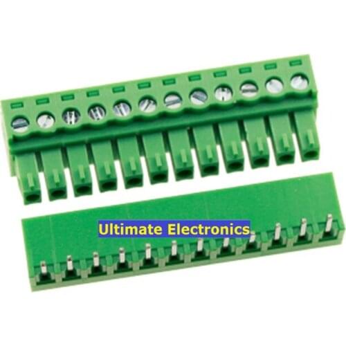 10sets 15EDGK3.81 12PL 3.81mm pitch Splice Curved needle Pluggable connector