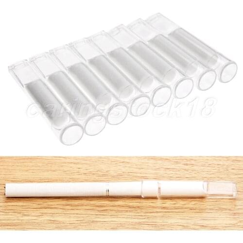 10Pcs Disposable Smoking Cigarette Filter Reduce Tar Tobacco Pipe Cleaning Holder Smoking Accessories