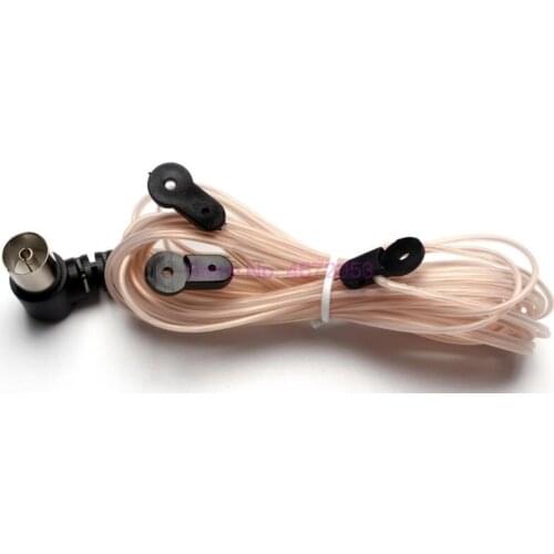 500pcs Dipole Antenna Indoor Copper Aerial HD Radio T shape Female Pal Connector 75 OFM use for YAMAHA F-type Female AM/FM