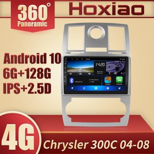 For Chrysler Aspen 300C 2004-2008 Car radio Android 10.0 video player stereo gps navigation 2din 6G+128G 360 panoramic sunroof