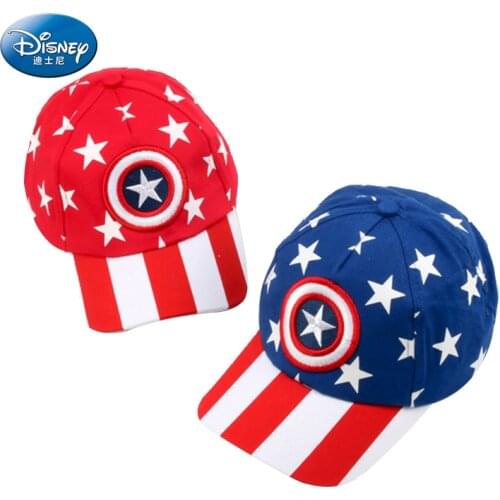 Disney Anime Captain America Baby Baseball Cap For Kids Autumn Boy Girl Cartoon Sun Caps Childrens Adjustable Hip Hop Bone Hats