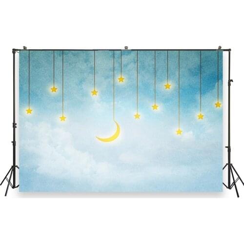 HUAYI Photo Background Newborns Baby Shower Birthday Photography Backdrops Clouds Sky Custom Studio Photobooth Backdrop XT-6939
