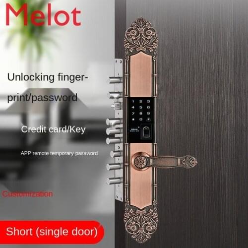 High-End Luxury Villa Door Fingerprint Lock Double Door Password Lock Household Anti-Theft Door Electronic Lock Smart Lock