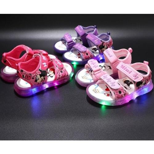 Classic Disney Cute Micky Mouse First Walkers Summer Beach Baby Girls Boys Sneakers Cool Fashion Baby Shoes Toddlers