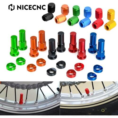 Motocross Rim Lock Nut Washer Kit For Husqvarna TE FE TC FC 125 250 350 450 Yamaha For KTM Honda Suzuki YZ YZF WR CRF RMZ 250