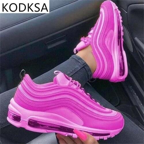 Trendy Sneakers Women 2021 Spring New Mesh Breathable Lace Up Ladies Casual Shoes Large-Sized Walking Running Sport Flats