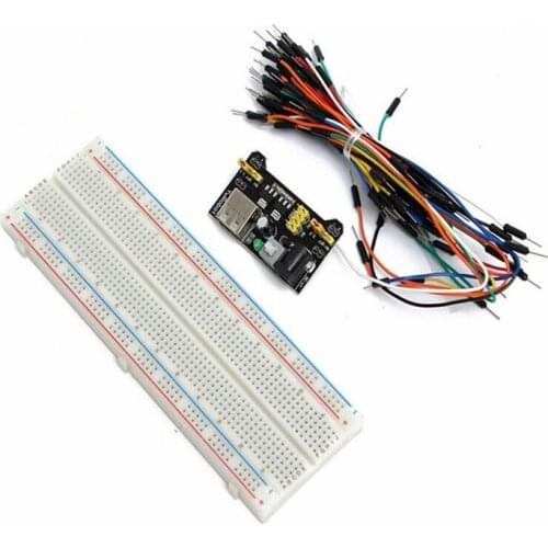 MB102 Breadboard Power Supply Module 3.3v 5v Solderless Breadboard 830 Points For Arduino Breadboard Jumper Cable Diy Electronic