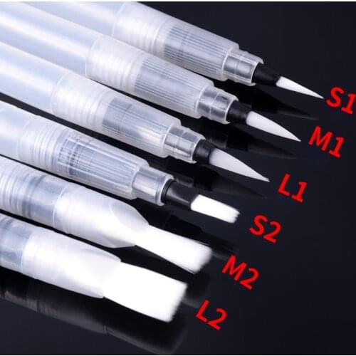 Refillable Paint Brush Water Color Soft Watercolor Pen for Painting Calligraph Drawing Art Supplies
