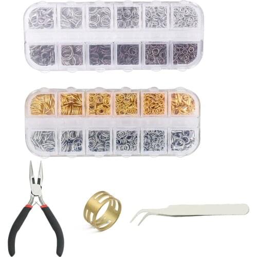 Jewelry Findings Kit Copper Ring Jump Rings Lobster Clasps Pliers Set Jewelry Making DIY Earring Necklace Bracelet Accessories