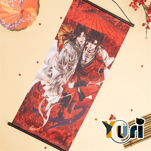 Tian Guan Ci Fu Hua Cheng Xie Lian BL Scrolls Hang a Picture Scene Poster Official Cosplay Gift C