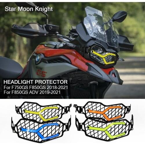 For BMW F750GS F850GS ADV F 850 GS Adventure Motorcycle Headlight Head Light Guard Protector Cover Protection Grill F 750 GS