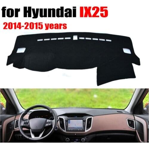 Car dashboard covers mat for Hyundai IX25 2014-2015 years Left hand drive dashmat pad dash cover auto dashboard accessories