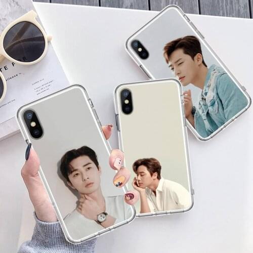 Park Seo Joon Korean actor Phone Case Transparent for iPhone 6 7 8 11 12 s mini pro X XS XR MAX Plus
