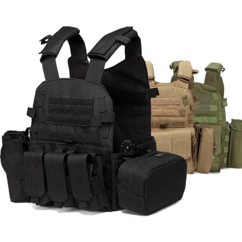 Tactical 6094 Vest Airsoft Hunting Camouflage Vest Outdoor Men Molle Vest Army Combat Body Armor