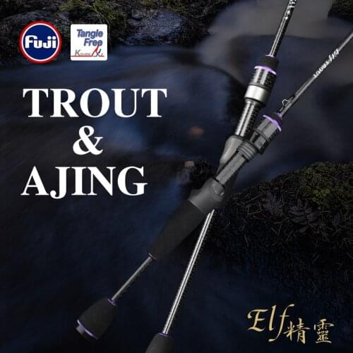 TSURINOYA AJING TROUT Rod 65g UL/L 1.83m 2.26m 2.49m Spinning Rod Casting Rod FUJI Guide Accessories Rockfish Lure Fishing Rod