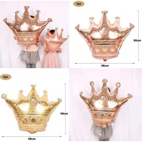 Large Crown Aluminum Film Aluminum Foil Balloon Medium Crown Bar Party Decoration Birthday Decoration Balloon