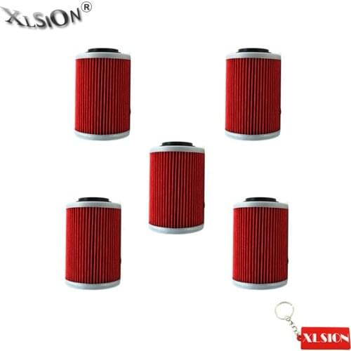 XLSION 5Pcs Oil Filters For CAN-AM Outlander Renegade 570 850 1000 DEFENDER COMMANDER MAX 800R MAVERICK 1000R
